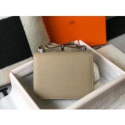 Borsa Hermes Constance MM 24cm Grigio Epsom