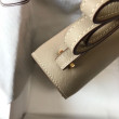 Borsa Hermes Constance MM 24cm Grigio Epsom