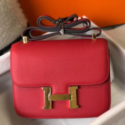 Borsa Hermes Constance MM 24cm Rossa Epsom