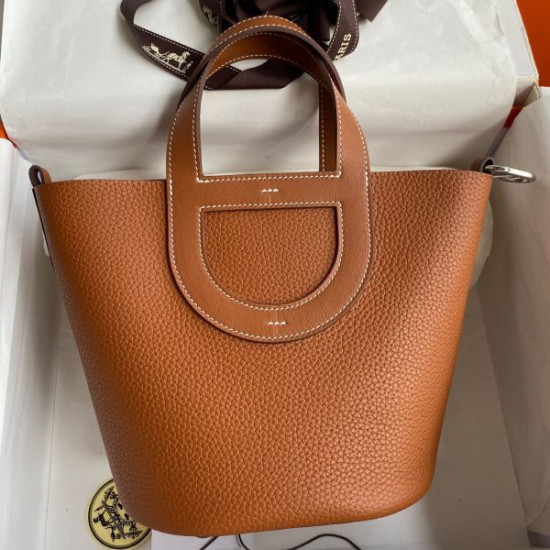 Borse Firmate Replica Hermes In The Loop 18 fatta a mano Clemence marrone Borse Firmate Replica Hermes In The Loop 18 fatta a mano Clemence marrone