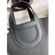Borsa Hermes In The Loop 18 fatta a mano Clemence nera