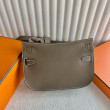 Borsa Hermes Jypsiere Mini fatta a mano in pelle di vitello color talpa Borsa Hermes Jypsiere Mini fatta a mano in pelle di vitello color talpa