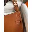 Borse Firmate Replica Hermes Jypsiere Mini in pelle di vitello marrone Borse Firmate Replica Hermes Jypsiere Mini in pelle di vitello marrone