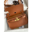 Borse Firmate Replica Hermes Jypsiere Mini in pelle di vitello marrone Borse Firmate Replica Hermes Jypsiere Mini in pelle di vitello marrone