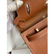 Borse Firmate Replica Hermes Jypsiere Mini in pelle di vitello marrone Borse Firmate Replica Hermes Jypsiere Mini in pelle di vitello marrone