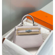 Bora Pari all'originale replica Hermes Kelly 20cm/25cm malva pallido Clemence hardware argento Bora Pari all'originale replica Hermes Kelly 20cm/25cm malva pallido Clemence hardware argento