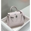 Bora Pari all'originale replica Hermes Kelly 20cm/25cm malva pallido Clemence hardware argento Bora Pari all'originale replica Hermes Kelly 20cm/25cm malva pallido Clemence hardware argento