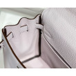 Bora Pari all'originale replica Hermes Kelly 20cm/25cm malva pallido Clemence hardware argento Bora Pari all'originale replica Hermes Kelly 20cm/25cm malva pallido Clemence hardware argento