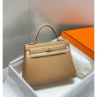 Qualità superiore replica Hermes Kelly 20cm/25cm marrone Clemence Qualità superiore replica Hermes Kelly 20cm/25cm marrone Clemence
