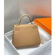 Qualità superiore replica Hermes Kelly 20cm/25cm marrone Clemence Qualità superiore replica Hermes Kelly 20cm/25cm marrone Clemence