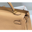 Qualità superiore replica Hermes Kelly 20cm/25cm marrone Clemence Qualità superiore replica Hermes Kelly 20cm/25cm marrone Clemence