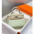 Imitazioni borse griffate Hermes Kelly 20cm/25cm verde Clemence Imitazioni borse griffate Hermes Kelly 20cm/25cm verde Clemence