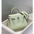 Imitazioni borse griffate Hermes Kelly 20cm/25cm verde Clemence Imitazioni borse griffate Hermes Kelly 20cm/25cm verde Clemence