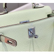 Imitazioni borse griffate Hermes Kelly 20cm/25cm verde Clemence Imitazioni borse griffate Hermes Kelly 20cm/25cm verde Clemence