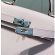 Borsa Hermes Kelly Mini II Malva pallido Epsom con hardware dorato