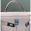 Borsa Hermes Kelly Mini II Malva pallido Epsom con hardware dorato