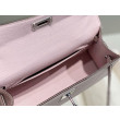 Borsa Hermes Kelly Mini II Malva pallido Epsom con hardware dorato