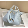 Borse Replica Hermes Lindy 26 cm Blu con finiture dorate Borse Replica Hermes Lindy 26 cm Blu con finiture dorate