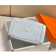 Borse Replica Hermes Lindy 26 cm Blu con finiture dorate Borse Replica Hermes Lindy 26 cm Blu con finiture dorate
