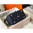 Borsa Hermes Lindy 26 cm blu navy con finiture dorate Borsa Hermes Lindy 26 cm blu navy con finiture dorate