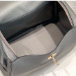Borsa Hermes Lindy 26 cm Gris Meyer con finiture dorate Borsa Hermes Lindy 26 cm Gris Meyer con finiture dorate