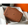 Borsa Hermes Lindy 26 cm Marrone con finiture dorate Borsa Hermes Lindy 26 cm Marrone con finiture dorate