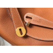 Borsa Hermes Lindy 26 cm Marrone con finiture dorate Borsa Hermes Lindy 26 cm Marrone con finiture dorate
