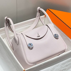 Borse Replica Alta Qualità Hermes Lindy 26 cm viola chiaro con finiture dorate