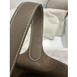 Borsa Hermes Picotin Lock 18/22 Etoupe grigia hardware argentato