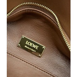 Borsa Loewe Featherlight Puzzle piccola Caffè