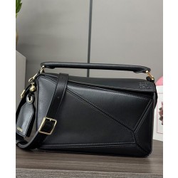 Borsa Loewe Featherlight Puzzle piccola Nero