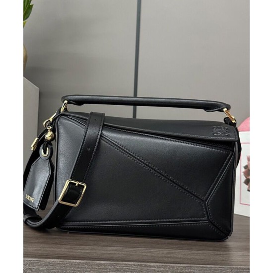 Borsa Loewe Featherlight Puzzle piccola Nero