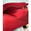 Borse Imitazioni Loewe Featherlight Puzzle piccola Rosso