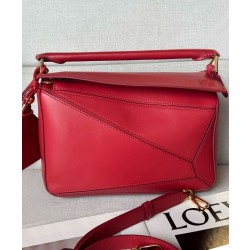 Borse Imitazioni Loewe Featherlight Puzzle piccola Rosso