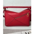 Borse Imitazioni Loewe Featherlight Puzzle piccola Rosso