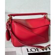 Borse Imitazioni Loewe Featherlight Puzzle piccola Rosso