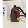 Borse Firmate Replica Loewe piccola Puzzle Edge Landscape in pelle di vitello nappa Caffè scuro