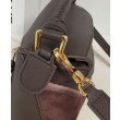 Borse Firmate Replica Loewe piccola Puzzle Edge Landscape in pelle di vitello nappa Caffè scuro