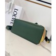 Qualità superiore replica Loewe piccola Puzzle Edge Landscape in pelle di vitello nappa Verde