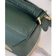 Qualità superiore replica Loewe piccola Puzzle Edge Landscape in pelle di vitello nappa Verde