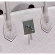 Borse Hermes Birkin 25cm/30cm Rosa Clemence hardware argento