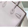 Borse Hermes Birkin 25cm/30cm Rosa Clemence hardware argento