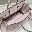 Borse Hermes Birkin 25cm/30cm Rosa Clemence hardware argento
