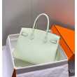 Borse Hermes Birkin 25cm/30cm verde chiaro Clemence hardware argento Borse Hermes Birkin 25cm/30cm verde chiaro Clemence hardware argento