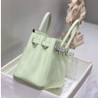 Borse Hermes Birkin 25cm/30cm verde chiaro Clemence hardware argento Borse Hermes Birkin 25cm/30cm verde chiaro Clemence hardware argento