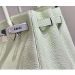 Borse Hermes Birkin 25cm/30cm verde chiaro Clemence hardware argento Borse Hermes Birkin 25cm/30cm verde chiaro Clemence hardware argento