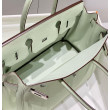 Borse Hermes Birkin 25cm/30cm verde chiaro Clemence hardware argento Borse Hermes Birkin 25cm/30cm verde chiaro Clemence hardware argento
