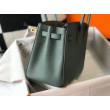 Borse Hermes Birkin 25cm/30cm Verde mandorla Clemence hardware dorato