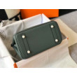 Borse Hermes Birkin 25cm/30cm Verde mandorla Clemence hardware dorato