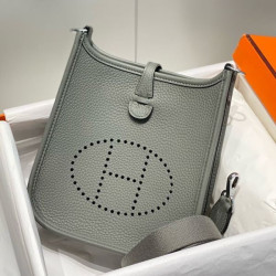 Borse Hermes Evelyne III TPM grigio Clemence